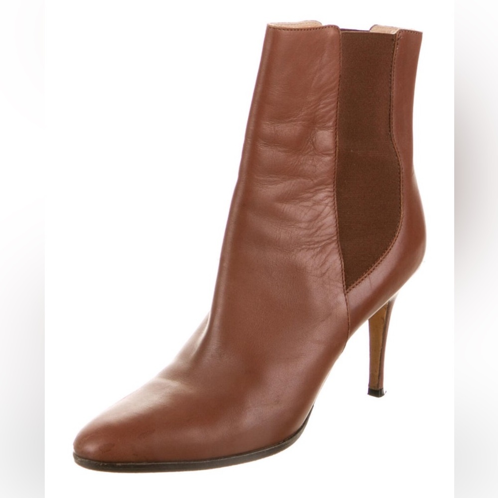 Manolo Blahnik Brown Leather Heeled Boots